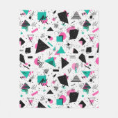 Couverture Polaire Retro Memphis Geometric Pattern (Devant)