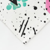 Couverture Polaire Retro Memphis Geometric Pattern (Coin)