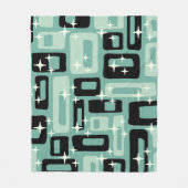 Couverture Polaire Retro Mid Century Modern Abstract Pattern (Devant)