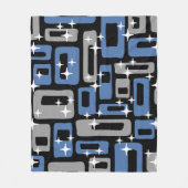 Couverture Polaire Retro Mid-Century Moderne Abstrait (Devant)