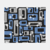 Couverture Polaire Retro Mid-Century Moderne Abstrait (Devant (Horizontal))