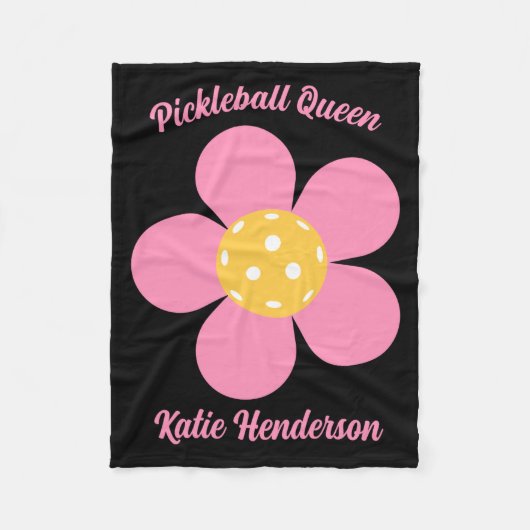 Couverture Polaire Retro Mod 70s Ckleball Flower D  (Devant)