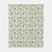 Couverture Polaire Rétro motif abstrait (Devant)