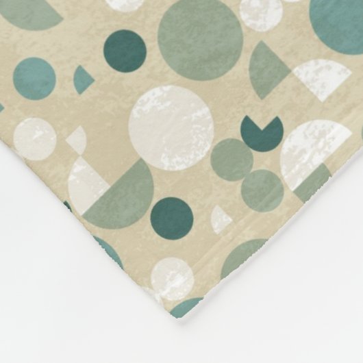 Couverture Polaire Rétro motif abstrait (Coin)