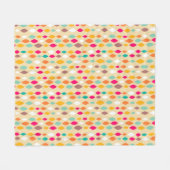 Couverture Polaire Rétro motif d'abrégé sur style (Devant (Horizontal))