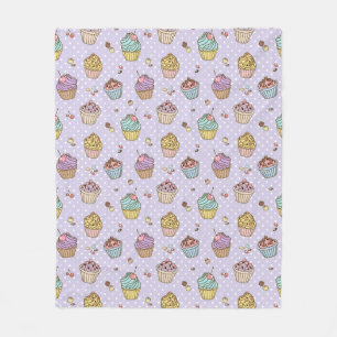 Couverture Polaire Rétro motif de bonbons