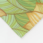 Couverture Polaire Rétro motif de magnolia (Coin)