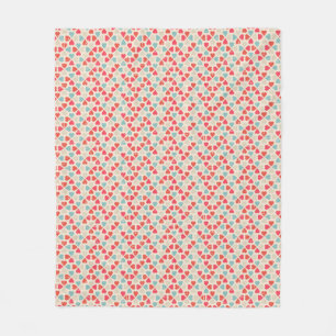 Couverture Polaire Rétro motif de Saint-Valentin
