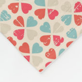 Couverture Polaire Rétro motif de Saint-Valentin (Coin)