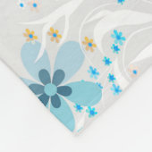 Couverture Polaire Retro, motif floral (Coin)