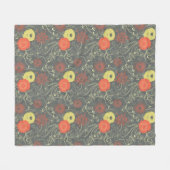 Couverture Polaire Rétro motif floral (Devant (Horizontal))
