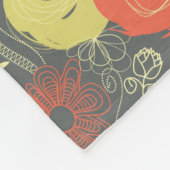 Couverture Polaire Rétro motif floral (Coin)