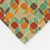 Couverture Polaire Rétro motif géométrique 4 (Coin)