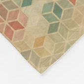 Couverture Polaire Rétro motif géométrique 5 (Coin)