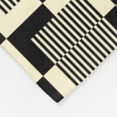 Couverture Polaire Rétro motif noir et bronzage (Coin)