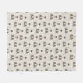 Couverture Polaire Rétro motif pour l'homme (Devant (Horizontal))