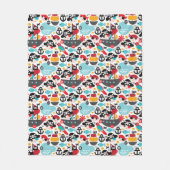 Couverture Polaire Rétro navigation d'illustration de pirates (Devant)