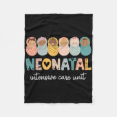 Couverture Polaire Retro Nicu Nurse Shirt Neonatal Intenatal Care Uni (Devant)