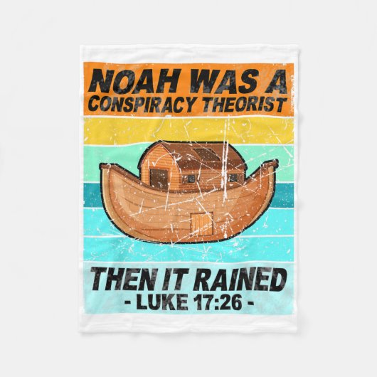 Couverture Polaire Retro Noah Était Un Théoriste Conspirationniste Al (Devant)