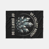 Couverture Polaire Retro Of Quartz I Do Rock Collector Geode Hunter G (Devant (Horizontal))