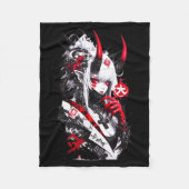 Couverture Polaire Retro Okami Girl Basic Japan Style Fox Cute Cool M (Devant)