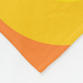 Couverture Polaire Retro Orange Circles (Coin)