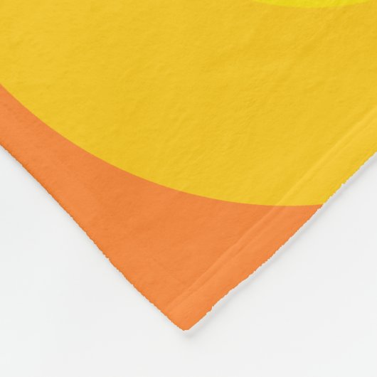 Couverture Polaire Retro Orange Circles (Coin)