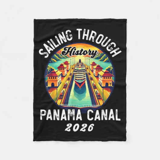 Couverture Polaire Retro Panama C Panama Waterway Sailing Cruising 20 (Devant)