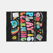 Couverture Polaire Retro Play Is Learning Kindergarten Teacher Team W (Devant (Horizontal))