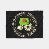 Couverture Polaire Retro Professional Noticer Department Of Pattern R (Devant (Horizontal))