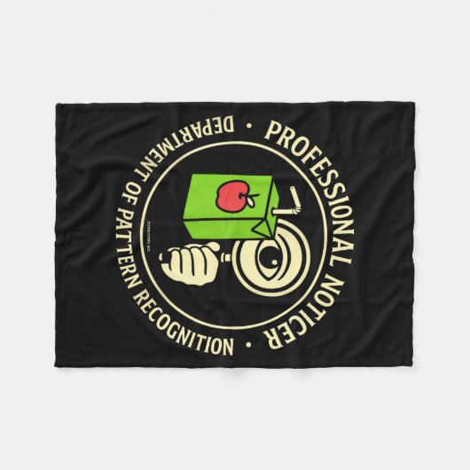 Couverture Polaire Retro Professional Noticer Department Of Pattern R (Devant (Horizontal))