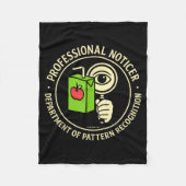 Couverture Polaire Retro Professional Noticer Department Of Pattern R (Devant)