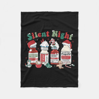Couverture Polaire Retro Profol Nuit Silencieuse Infirmières de réani