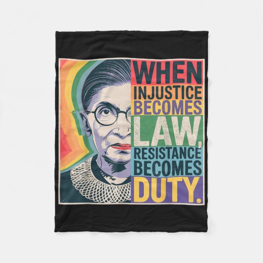 Couverture Polaire Rétro Quand L'Injustice Devient La Résistance À La (Devant)