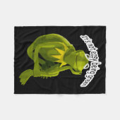 Couverture Polaire Retro Quote Its Not Easy Being Green Funny Frog An (Devant (Horizontal))
