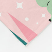 Couverture Polaire Retro Reindeer Wonderland Motif de vacances (Coin)