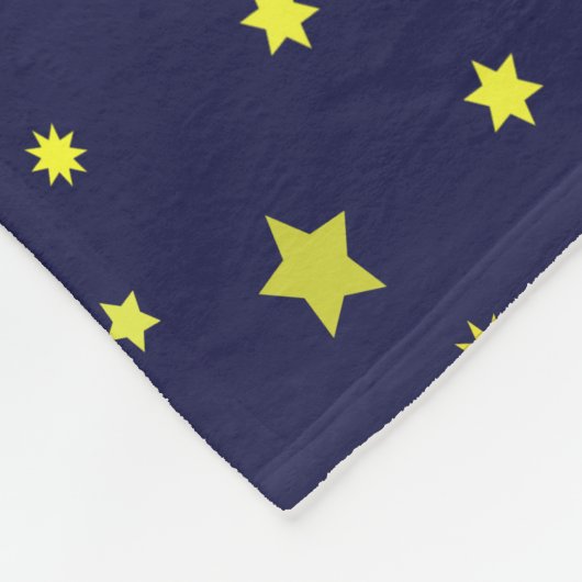 Couverture Polaire Retro Rocket Ship avec Arrière - plan Motif étoile (Coin)