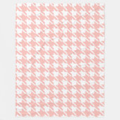 Couverture Polaire Retro rose Houndstooth Fleece Blanket cadeau (Devant)