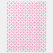 Couverture Polaire Rétro rose pois (Devant)