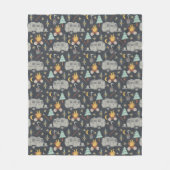 Couverture Polaire Retro RV Camping Toison Blanket (Devant)
