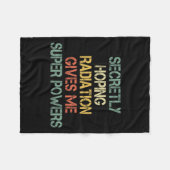 Couverture Polaire Retro Secret Espérer La Radiation Me Donne Superpo (Devant (Horizontal))