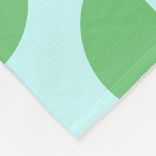 Couverture Polaire Retro Slice Turquoise (Coin)