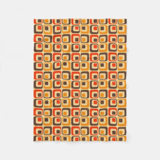 Couverture Polaire Rétro Squares Pattern (Devant)