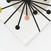 Couverture Polaire Retro Starburst Mid Century Motif moderne (Coin)