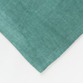 Couverture Polaire Rétro texture verte turquoise d'aquarelle (Coin)