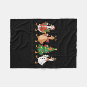Couverture Polaire Retro Tis The Season To Be Caffeinated Funny Goose (Devant (Horizontal))
