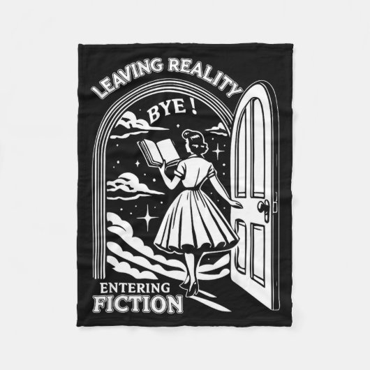 Couverture Polaire Retro Trendy Bookish Book Lover Reading Quotes Lea (Devant)