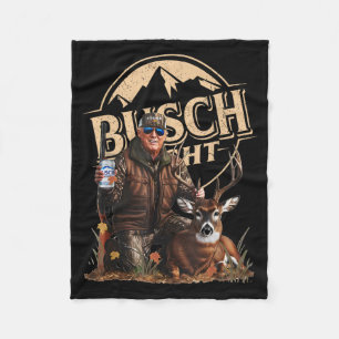 Couverture Polaire Retro Trump Chasse Au Cerf Drôle Boire De La Bière