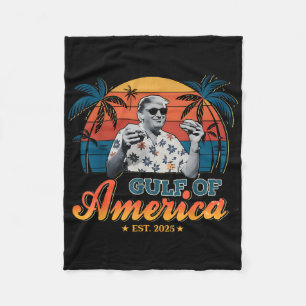 Couverture Polaire Rétro Trump Chemise Golfe Des États-Unis Amérique