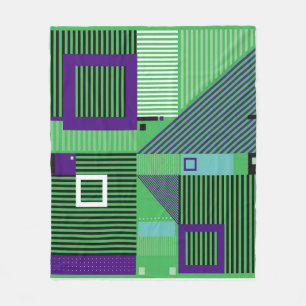 Couverture Polaire Retro vintage memphis style mode motif. Illus